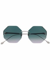 Isabel Marant rimless geometric-frame sunglasses