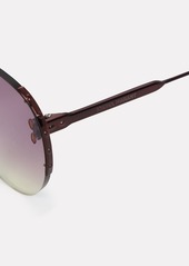 Isabel Marant Rimless Oversized Aviator Sunglasses