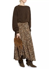 Isabel Marant Sakura Leopard Maxi Skirt