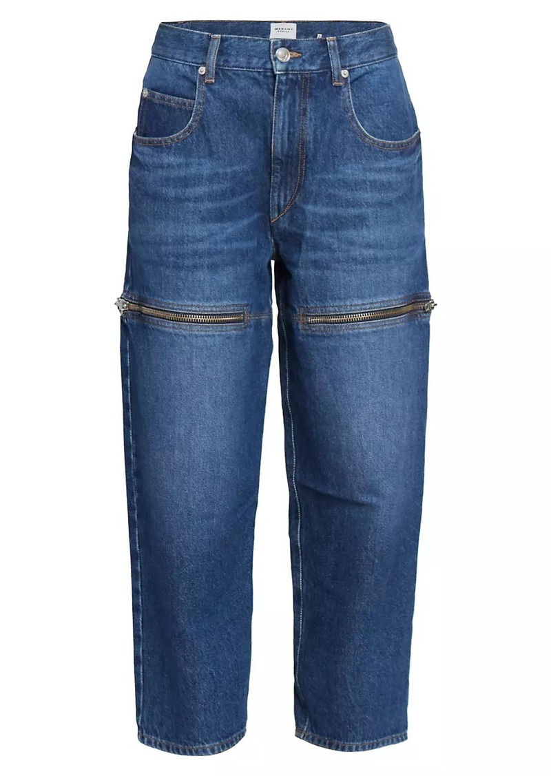 Isabel Marant Salia Zip Detail Jeans