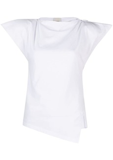 Isabel Marant Sebani padded asymmetric T-shirt