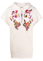 Isabel Marant short sleeve embroidered hoodie