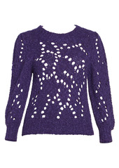 Isabel Marant Sineady Puff Sleeve Open Knit Pullover
