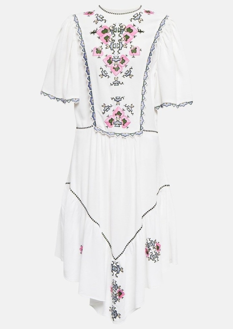 Isabel Marant Sinezia embroidered midi dress