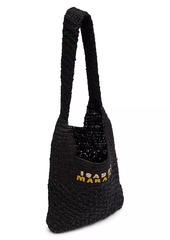 Isabel Marant Small Praia Logo Raffia Hobo Bag