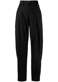 Isabel Marant Sopiavea checkered high-waisted trousers