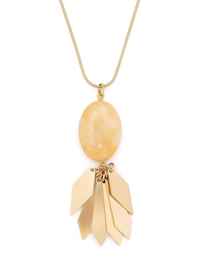 Isabel Marant stone pendant necklace