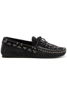 Isabel Marant stud-detailled round-toe loafers