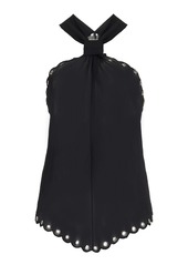 Isabel Marant Tecles Hardware-Detailed Halter Top - Black - FR 34 - Moda Operandi