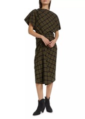 Isabel Marant Tijuana Checked Cotton Midi-Skirt