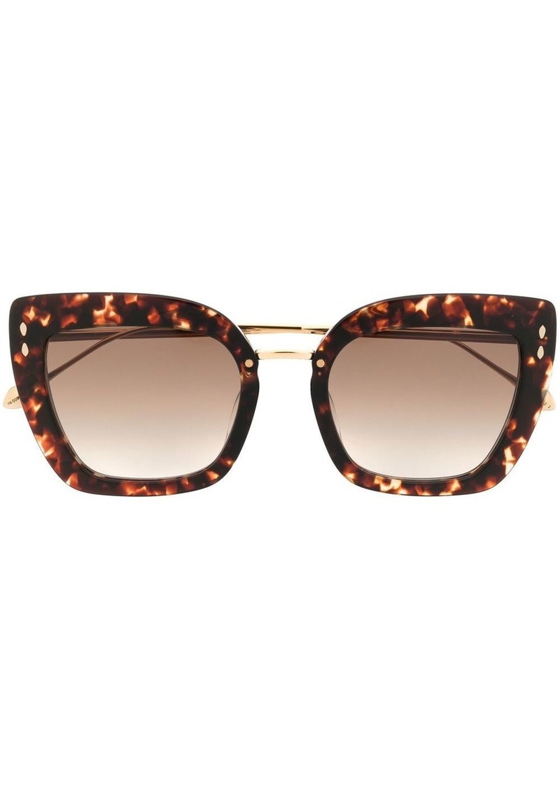 Isabel Marant tortoiseshell-effect butterfly-frame sunglasses
