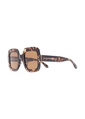Isabel Marant tortoiseshell square-frame sunglasses