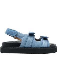 Isabel Marant touch-strap denim slingback sandals