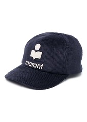 Isabel Marant Tyron logo-embroidered corduroy cap