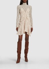 Isabel Marant Uziela Stretch Silk Mini Dress