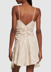 Isabel Marant Uziela Stretch Silk Mini Dress