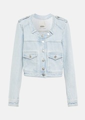 Isabel Marant Valene cropped denim jacket