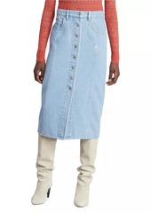 Isabel Marant Vandy Denim Button-Front Skirt