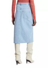 Isabel Marant Vandy Denim Button-Front Skirt