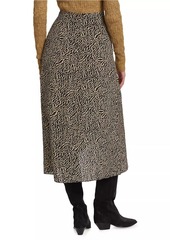 Isabel Marant Vanille Geometric Draped Midi-Skirt