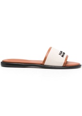 Isabel Marant Vikee logo cotton slides