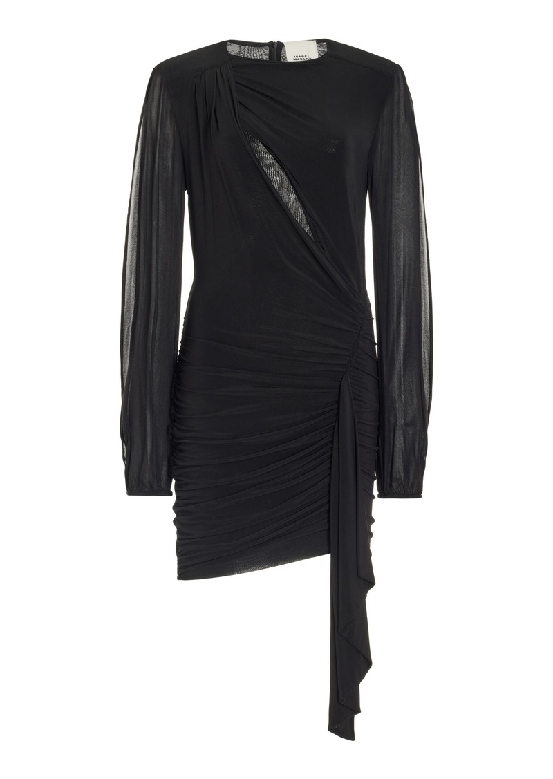 Isabel Marant Vinia Ruched Mini Dress  - Black - FR 38 - Moda Operandi