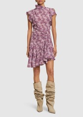 Isabel Marant Viona Printed Silk Blend Mini Dress