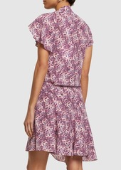 Isabel Marant Viona Printed Silk Blend Mini Dress