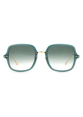 Isabel Marant 55mm Square Sunglasses in Gold Green at Nordstrom Rack