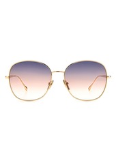 Isabel Marant 59mm Gradient Round Sunglasses in Rose Gold at Nordstrom Rack