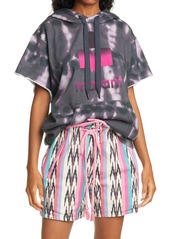 Women's Isabel Marant Etoile Milesy Tie Dye Logo Hoodie