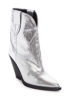 Isabel Marant Leyane Pointed Toe Bootie in Silver at Nordstrom