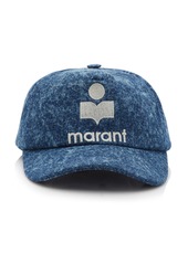 Isabel Marant Women's Tyron Embroidered Baseball Cap - Blue - Moda Operandi