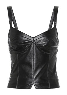 Isabel Marant Xanti leather bustier top