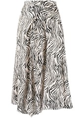 Isabel Marant zebra-print asymmetric skirt