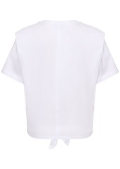 Isabel Marant Zelikia Cotton Self-tie T-shirt