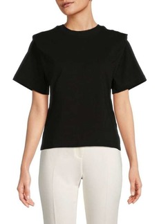 Isabel Marant Zelitos Pleated Short Sleeve T Shirt