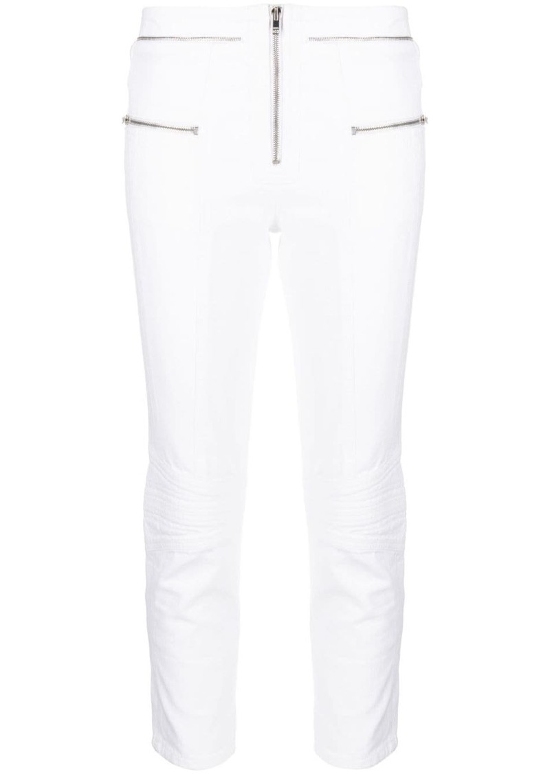 Isabel Marant zip-embellished cropped jeans