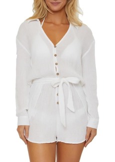 Isabella Rose Daydreamer Long Sleeve Cover-Up Romper