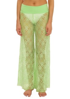 Isabella Rose Roll Waist Lace Cover-Up Pants