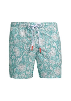 Isaia Floral Print Swim Shorts
