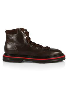 Isaia Lace-Up Leather Boots