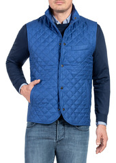 Isaia Men's Quilted Snap-Front Vest