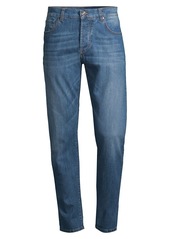 Isaia Mid-Rise Washed Jeans