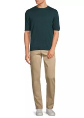 Isaia Opacum Short-Sleeve Silk Knit T-Shirt