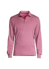 Isaia Pink Silk-Blend Polo