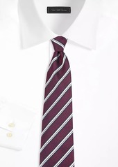 Isaia Striped Cotton & Silk Tie