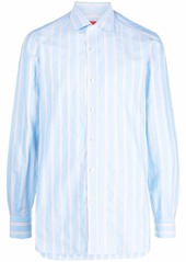 Isaia striped long-sleeve shirt