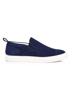 Isaia Suede Slip-On Sneakers