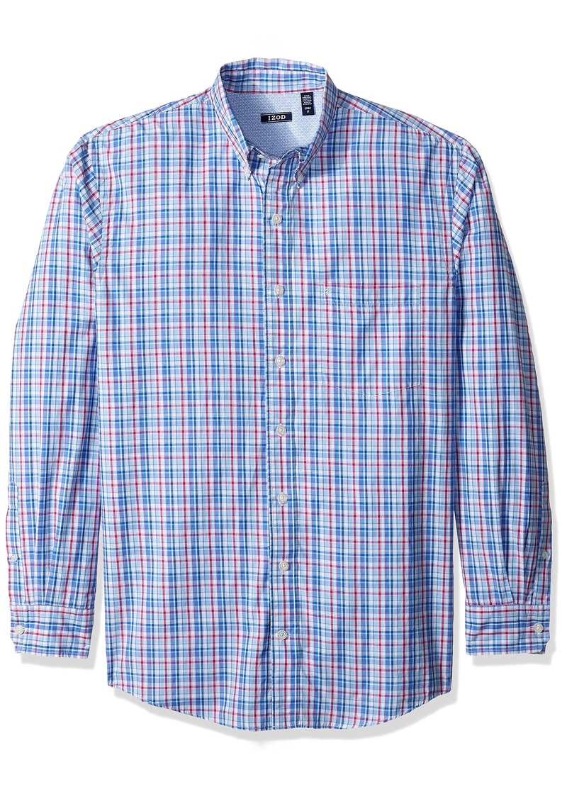 Izod IZOD Men's Big and Saltwater Breeze Long Sleeve Shirt Large Tall ...